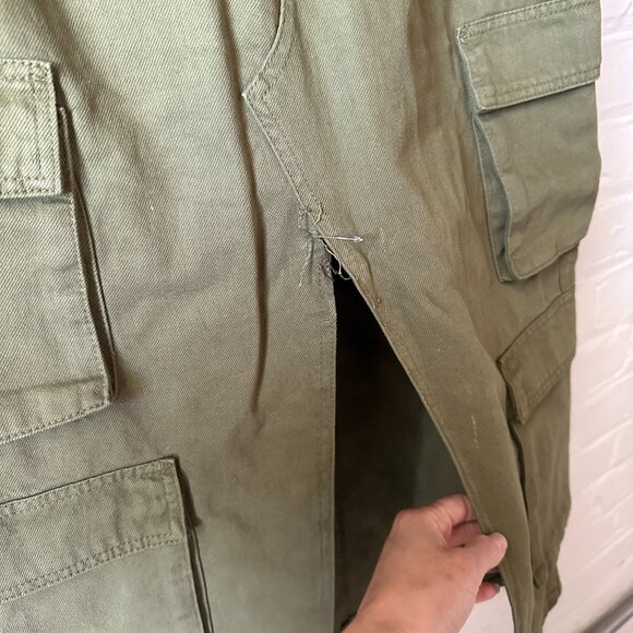 FP x The Ragged Priest Khaki Soda Combat Skirt in Green Size Small - Picture 4 of 4